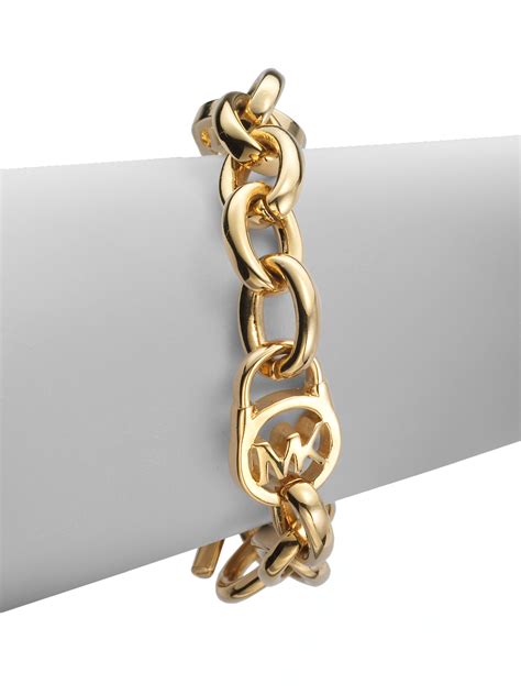 michael kors lock link bracelet|Michael Kors Link & Chain Bracelets .